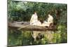 Women in a Rowboat-Francis Coates Jones-Mounted Giclee Print