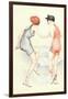 Women in Bathing Costumes Playing Tag-null-Framed Art Print