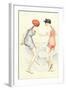 Women in Bathing Costumes Playing Tag-null-Framed Art Print