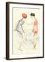 Women in Bathing Costumes Playing Tag-null-Framed Art Print