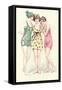 Women in Bathing Costumes-null-Framed Stretched Canvas