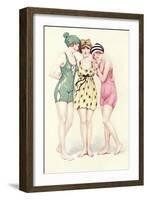 Women in Bathing Costumes-null-Framed Art Print