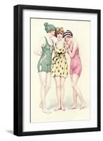 Women in Bathing Costumes-null-Framed Art Print