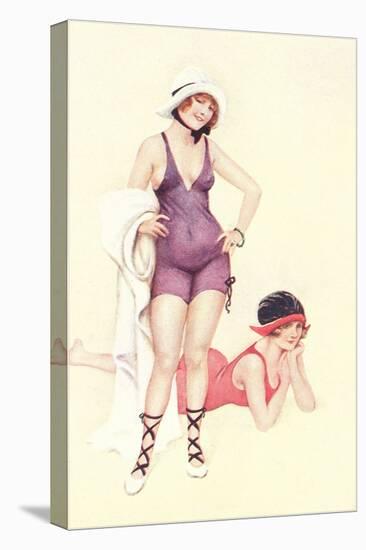 Women in Bathing Costumes-null-Stretched Canvas