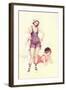 Women in Bathing Costumes-null-Framed Art Print