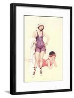 Women in Bathing Costumes-null-Framed Art Print