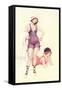 Women in Bathing Costumes-null-Framed Stretched Canvas