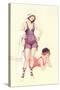 Women in Bathing Costumes-null-Stretched Canvas