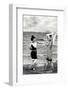 Women in bathing costumes-French School-Framed Photographic Print