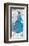 Women in Blue Dress-Irena Orlov-Framed Art Print