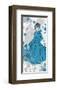 Women in Blue Dress-Irena Orlov-Framed Art Print