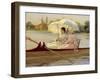 Women in Boats on the Thames, 1878-Giuseppe De Nittis-Framed Giclee Print