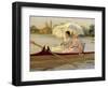 Women in Boats on the Thames, 1878-Giuseppe De Nittis-Framed Premium Giclee Print