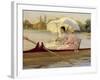 Women in Boats on the Thames, 1878-Giuseppe De Nittis-Framed Giclee Print