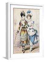 Women in Carnival Costume, Circa 1866, France, 19th Century-null-Framed Giclee Print