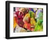 Women in Colorful Saris Gather Together, Jhalawar, Rajasthan, India-Keren Su-Framed Photographic Print