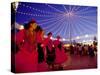 Women in Flamenco Dresses at Feira de Abril, Sevilla, Spain-Merrill Images-Stretched Canvas