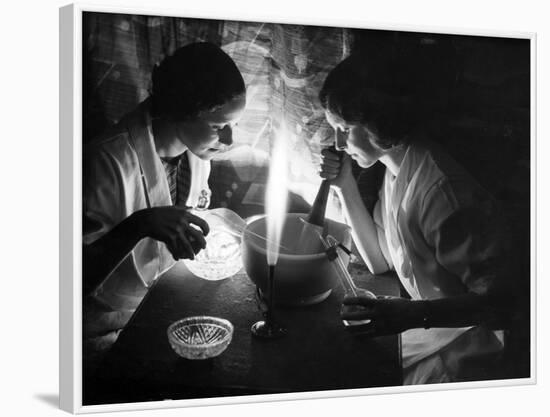 Women in Glass Factory-null-Framed Photographic Print