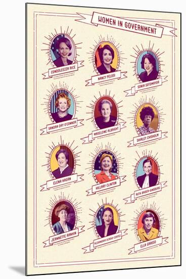 Women in Government-null-Mounted Art Print