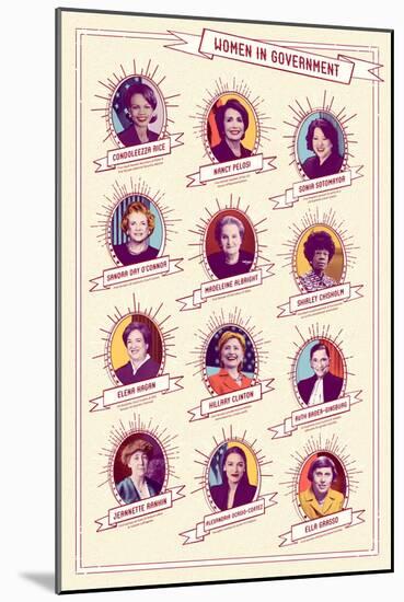 Women in Government-null-Mounted Premium Giclee Print