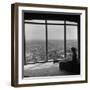 Women in Her Modern Home in Mountains Overlooking Los Angeles-Ed Clark-Framed Photographic Print