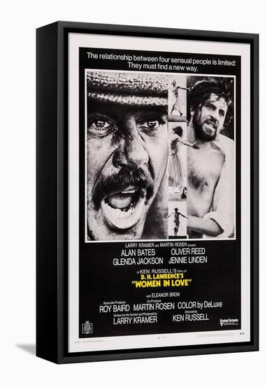 Women in Love, Oliver Reed, Alan Bates, 1969-null-Framed Stretched Canvas
