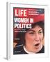 Women in Politics, Feminist Congresswoman Bella Abzug, June 9, 1972-Leonard Mccombe-Framed Photographic Print