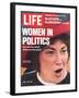 Women in Politics, Feminist Congresswoman Bella Abzug, June 9, 1972-Leonard Mccombe-Framed Photographic Print