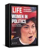 Women in Politics, Feminist Congresswoman Bella Abzug, June 9, 1972-Leonard Mccombe-Framed Stretched Canvas