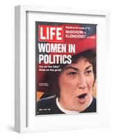 Women in Politics, Feminist Congresswoman Bella Abzug, June 9, 1972-Leonard Mccombe-Framed Photographic Print