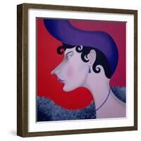 Women in Profile Series, No. 13, 1998-John Wright-Framed Giclee Print