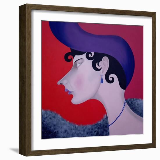 Women in Profile Series, No. 13, 1998-John Wright-Framed Giclee Print