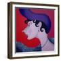 Women in Profile Series, No. 13, 1998-John Wright-Framed Giclee Print