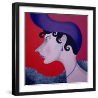 Women in Profile Series, No. 13, 1998-John Wright-Framed Giclee Print