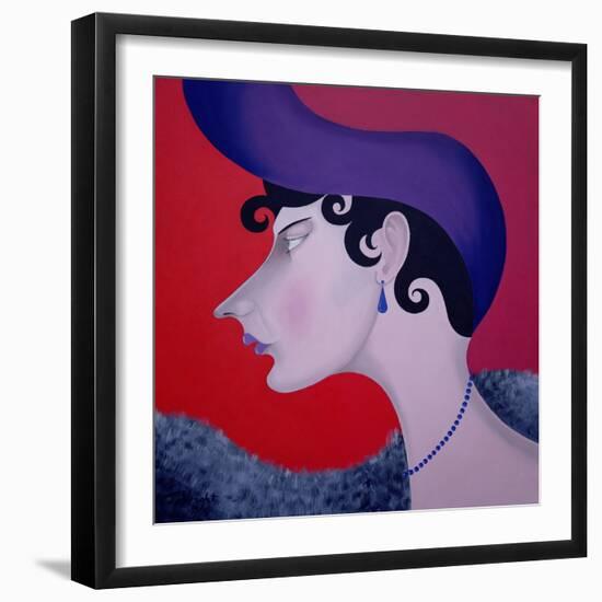 Women in Profile Series, No. 13, 1998-John Wright-Framed Giclee Print