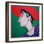 Women in Profile Series, No. 16, 1998-John Wright-Framed Giclee Print