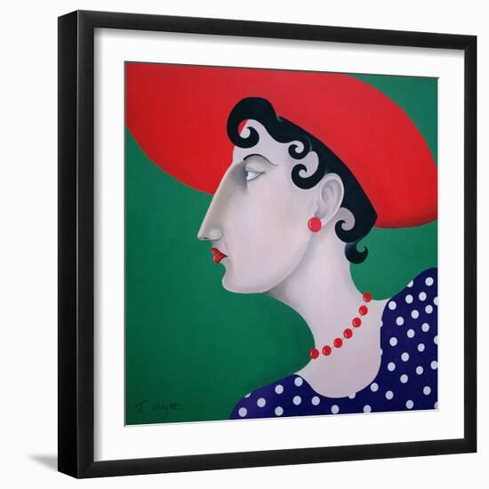 Women in Profile Series, No. 16, 1998-John Wright-Framed Giclee Print