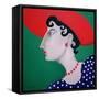 Women in Profile Series, No. 16, 1998-John Wright-Framed Stretched Canvas