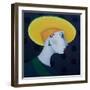 Women in Profile Series, No. 18, 1998-John Wright-Framed Giclee Print