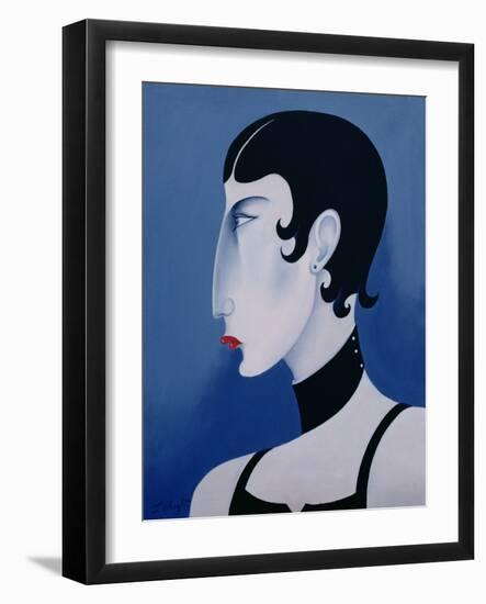 Women in Profile Series, No. 20, 1998-John Wright-Framed Giclee Print