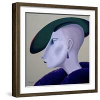 Women in Profile Series, No. 3, 1998-John Wright-Framed Giclee Print