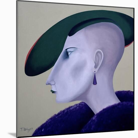 Women in Profile Series, No. 3, 1998-John Wright-Mounted Giclee Print