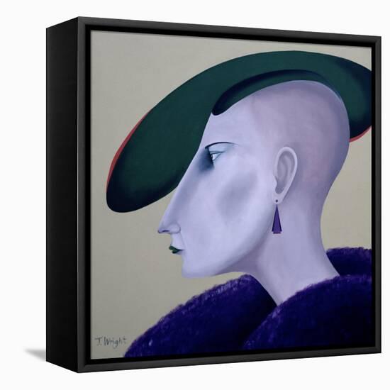 Women in Profile Series, No. 3, 1998-John Wright-Framed Stretched Canvas