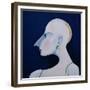 Women in Profile Series, No. 6, 1998-John Wright-Framed Giclee Print