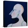 Women in Profile Series, No. 6, 1998-John Wright-Stretched Canvas