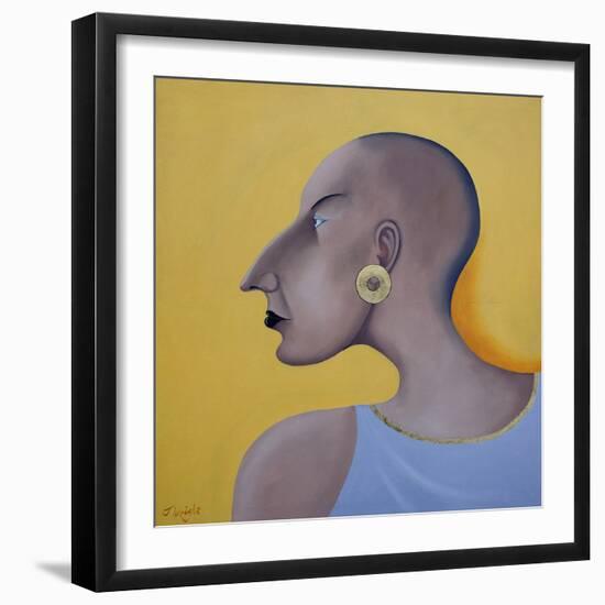 Women in Profile Series, No.7, 1998-John Wright-Framed Giclee Print