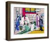 Women in Public Bathhouse-null-Framed Giclee Print