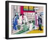 Women in Public Bathhouse-null-Framed Giclee Print