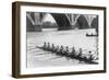 Women in Racing Shell on Potomac River Photograph - Washington, DC-Lantern Press-Framed Art Print