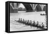 Women in Racing Shell on Potomac River Photograph - Washington, DC-Lantern Press-Framed Stretched Canvas